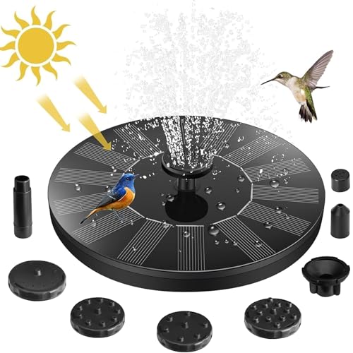 Fonte Solar para Peixes com Bocal 7-Boquilha Jsdoin - Fontes e cachoeiras - fonte solar, peixes, bocal, piscina, aquário, jardim