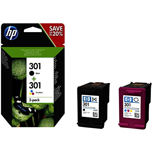 Tinteiro HP 301 Original Preto, Ciano, Magenta, Amarelo - J3M71AE HP - Cartuchos de toner e jato de tinta - preto, ciano, magenta, amarelo, jato de tinta