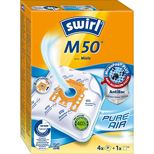 Filtro para Aspirador SWIRL M50 MicroPor Plus Swirl - Acessórios de aspirador - bolsa, branco, miele, micropor