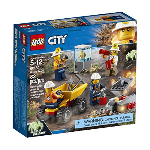 LEGO City - Mina: Equipo - 60184 (Idade mínima: 5) LEGO - Blocos de encaixe - mineração, dinamite, autocargadora, pepitas