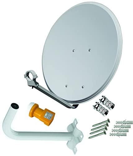 Antena Parabólica TELEVES 60 cm (Recondicionado Como Novo) T E L E V E S - Pontes e roteadores - antena parabólica, Televes, 60 cm, recondicionado, lbn, suporte
