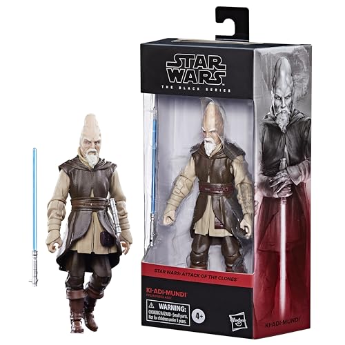 Figura STAR WARS The Black Series Ki-Adi Mundi (Idade Mínima Recomendada: 4 anos) Hasbro - Bonecos de ação e brinquedo - figura, star wars, ki-adi mundi, idade mínima recomendada, pvc, serie the black series