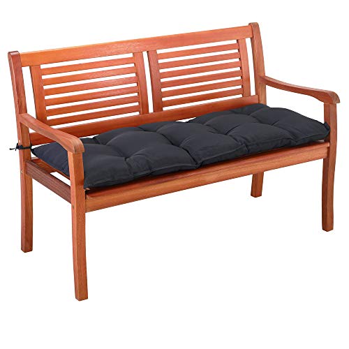 Almofada de Assento de Banco DE TEX 110 X 45 X 8 Cm (Antracite) Detex - Almofadas para cadeiras e sofás - almofada, assento, bano, tex, antracite