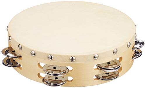 Tamborim de 20 cm JINBAO (Recondicionado Como Novo) JINBAO - Percussão manual - tamborim, 20 cm, montagem fácil, alta qualidade, cd com instruções