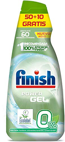 Líquido de lavar louça Finish 0% Gel 60 unidades Finish - Detergente e sabão para louça - gel, 60 unidades, 0, lavagem