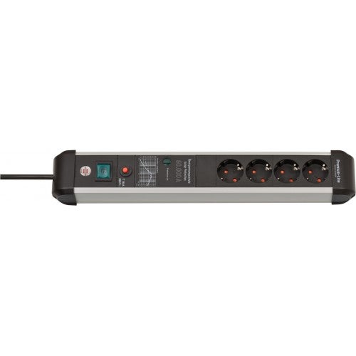 Extensão Elétrica BRENNENSTUHL 1391010400 (1 Tomada) Brennenstuhl - Filtros de linha e supressores de surtos - interruptor, proteção, 6 tomadas, 3 metros