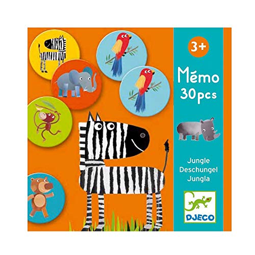 Brinquedo Educativo JUNGLA MEMO Jungle (Idade Mínima: 3) Djeco - Jogos - educativo, idade mínima: 3