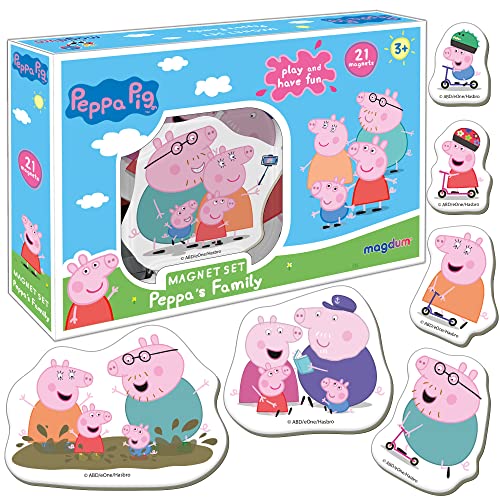 Jogo Magnético MAGDUM Peppa Pig and her Family MAGDUM - Eletrodomésticos de cozinha - magnético, peppa pig, família, aprendizagem