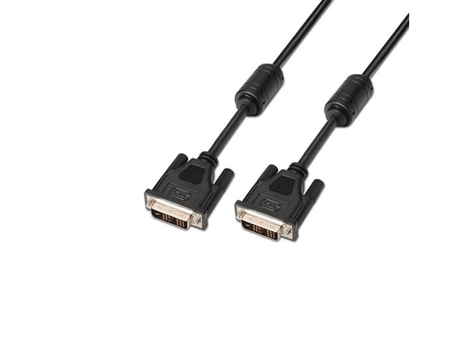 Cabo de Série AISENS (DVI - 3 m - Preto) AISENS - Cabos de áudio e vídeo - dvi, masculino, preto, 3m