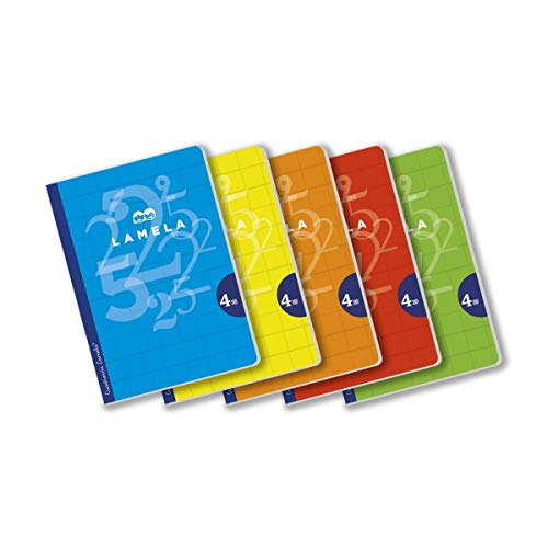 Pack 5 Cadernos LAMELA A4 C 4-50 H (Multicor) EDITORIAL LAMELA - Cadernos e bloco de notas - a4, multicor, 100 folhas, 90g/m2