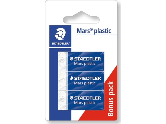 Lápis Corrigidos STAEDTLER Mars Plastic (Branco) Staedtler - Correção de fluídos, canetas e fitas - apagador, traços, riscas, fáceis