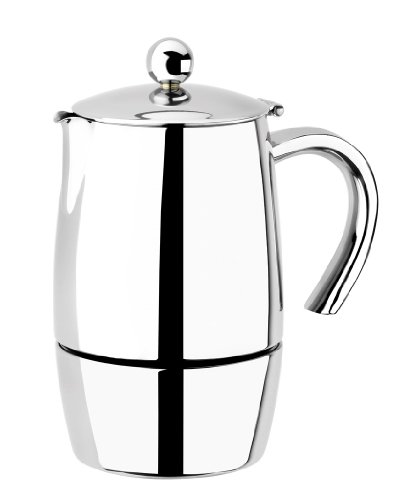 Cafeteira BRA Magma (Capacidade 6-8 Chávenas) BRA - Cafeteiras elétricas e de fogão - 6-8 chávenas, preto prateado, aço inoxidável