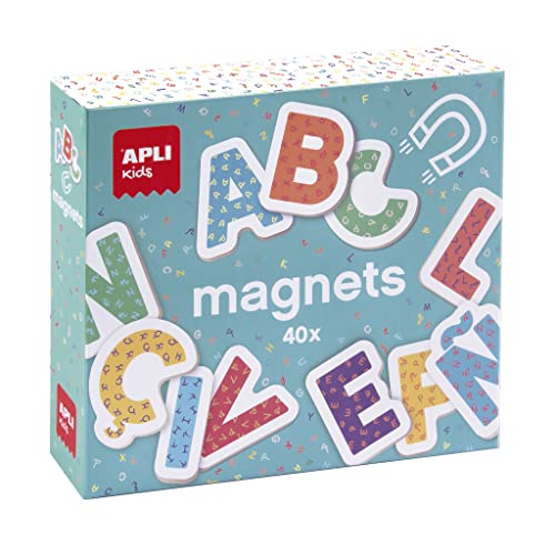 Jogo Didático APLI KIDS Magnetic Wooden Alphabet (Idade Mínima Recomendada: 3 anos) APLI - Fabricação - magnético, letras, aprendizagem, 3 anos