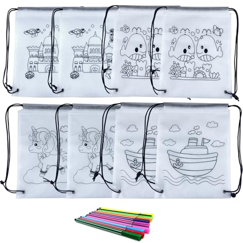 Kit de Artesanato para Crianças QIMEYU 8 Peças (Idade Mínima: 3) qmyawka - Kits de desenho e pintura - kit, artesanato, crianças, qimeyu, peças, bonecos