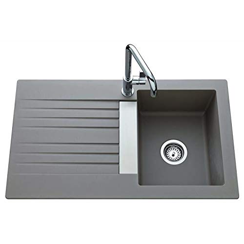 Lava Loiça EWI SOLEDAD (86x50cm - Resina) EWI - Pias de cozinha e utilidade - resina, 86x50cm, modernidade, fácil de limpar