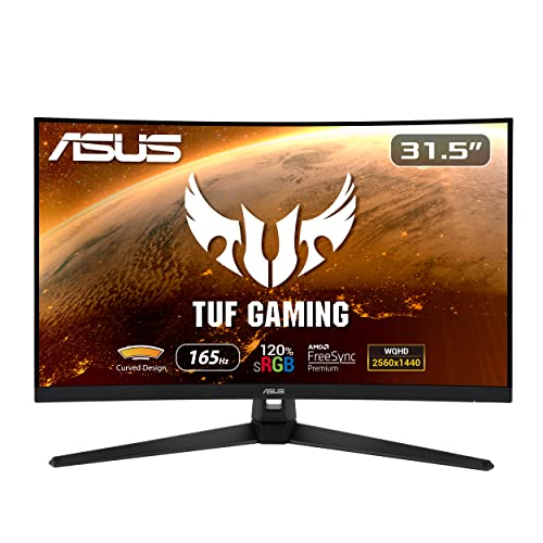 Monitor Gaming Curvo ASUS TUF VG32VQ1BR (31.5'' - 1 ms - 165 Hz) ASUS - Monitores de computador - curvo, gaming, asus tuf, vg32vq1br, 31.5 polegadas