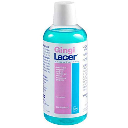Lácer Colutorio Gingi 200ml (Bege e Branco) Lacer - Enxaguatório bucal - 200ml, remoção gorduras, superfícies, fácil de usar