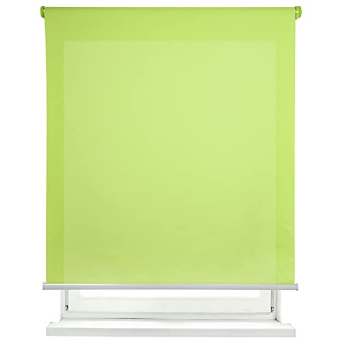 Estores HOMCOM 2 Painéis de Vidro com Efeito Brilhante e Translúcido Verde HOME MERCURY - Persianas e cortinas - 2 painéis, brilhante, translúcido verde, privacidade