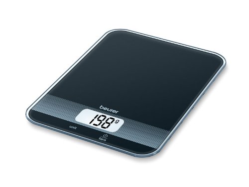 Balança de Cozinha BEURER KS19 (Capacidade: 5 Kg - Precisão: 1 g) Beurer - Balanças de medição - vidro, lcd, tara, 1 g, 5 kg