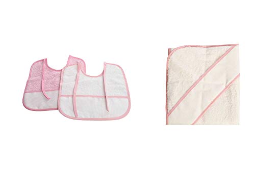 Toalha de Banho PURALGO Puro Algodão Rosa Manuel Gonçalves Carvalho - Babetes - algodão, microfibra, 80x80cm, naturais