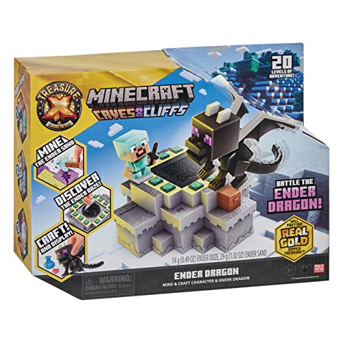 Jogo Akedo Minecraft Caves And Cliffs Ender Dragon MOOSE TOYS - Materiais de arte e artesanato - aventura, 20 níveis, steve, dragão