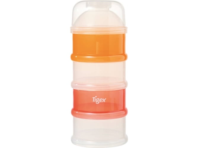 Dispensador de Leite em Pó TIGEX 80800192 (Laranja, Vermelho, Transparente) TIGEX - Recipientes de armazenamento de alimentos - leite em pó, laranja, vermelho, transparente