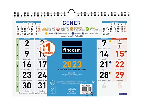 Calendário FINOCAM 2023 Grande Números De Parede Cabero Group 1916, S.A. - Calendários, organizadores e planejadores - grande números, anual, parede, mês anterior, mês posterior
