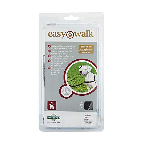 Peitoral para Cães EASY WALK (Preto - M - Porte Médio) Petsafe - Coleiras e arnês para animais de estimação - preto, médio, porte médio