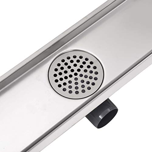 Dreno para Casa de Banho VidaXL | Aço Inoxidável - 530 x 140 mm vidaXL - Acessórios de encanamento - aço inoxidável, 530 x 140 mm