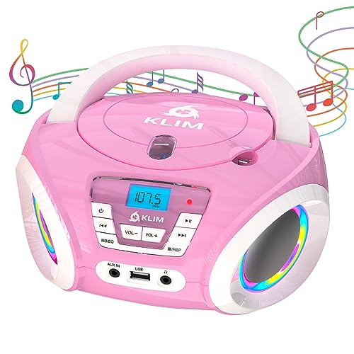 Rádio Klim Candy Rosa (Recondicionado Como Novo) KLIM - Sistemas estéreo - portátil, leitor de CD, mp3, bluetooth