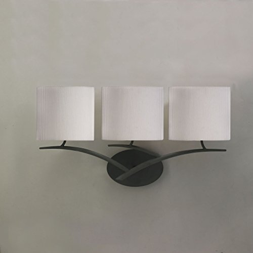 Candeeiro de Parede EGLO Eve Antracite (E14 - 1 x 60 W - Aço e Vidro) Mantra - Luminárias Decorativas - antracite, 60 W, E14, aço e vidro