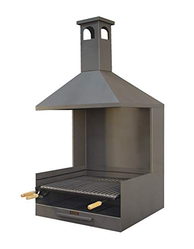 Copo para Churrasco IMEX El Zorro (72 x 60 x 148 cm) IMEX EL ZORRO - Mesas de exterior - ferro, MDF, preto, castanho