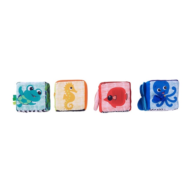 Brinquedo de Construção BABY EINSTEIN Soft Blocks (Idade Mínima: 1) BABY EINSTEIN - Brinquedos de atividade para bebês - construção, blocos coloridos, multisensorial, espelho