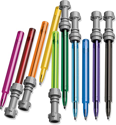 Caneta Gel LEGO Star Wars (Multicor - 5.7 x 21.1 x 2.9 cm) IQHK - Canetas - multicor, 5 canetas, saber laser, não lavável