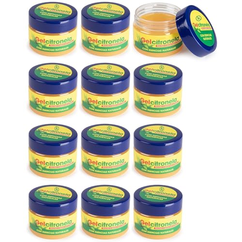 Krown Pack 12 Lata De Gel Cetona Repelente De Insectos 100 G KROWN - Móveis de exterior - gel, cetona, repelente, insectos, interiores, exteriores