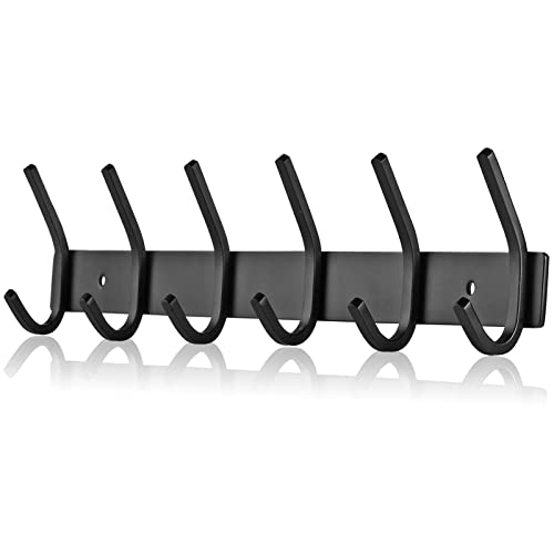 Varão de Parede 6 Ganchos JOLY FANG | Preto JOLY FANG - Cabides para casacos e chapéus - ganchos, preto, parede