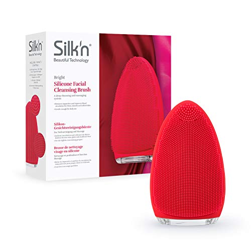 Escova Facial SILKN Bright Sonic (Rouge) Silk'n - Ferramentas de cuidados com a pele - vibrações, ergonômico, pele seca, pele sensível