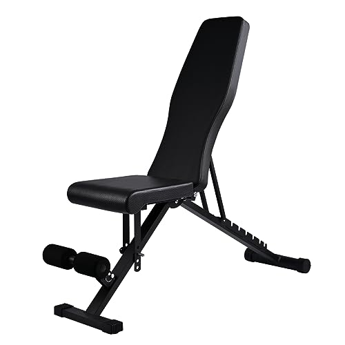 Banco de Musculação T-LOVENDO.ES (Preto) T-LOVENDO.ES - Bancos de exercício - treino abdominais, treino costas, comprimento 105cm, altura 46cm