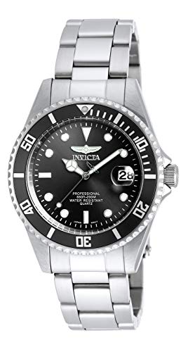 Relógio INVICTA Pro Diver (Preto - Aço Inoxidável - 44.5 x 14 mm) INVICTA - Relógios - aço inoxidável, ecrã negro, corrente preta, escala branca
