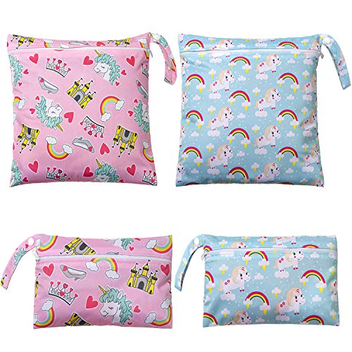 Saco de Roupa Suja COMIUS Sharp A (4 unidades) Comius Sharp - Sacos molhados para fraldas - poliéster, 4 unidades, mudanças médias, mudanças pequenas
