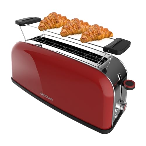 Torradeira Cecotec Toastin Time 850 Red Long Cecotec - Eletrodomésticos de cozinha - torradeira, cecotec, toastin time 850 red long