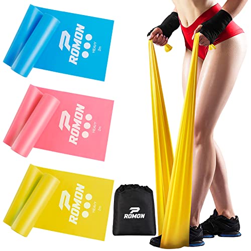 Conjunto de 3 Elásticos ROMON Fitness (2m) Romon - Bandas de exercício - conjunto, 3 elásticos, romon fitness, forca, resistência, exercícios