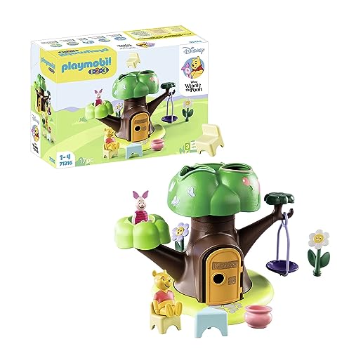 Playmobil Winnie the Pooh e Piglet's House in the Tree PLAYMOBIL - Conjuntos de brinquedos - casa, baloiço, figuras, fogão