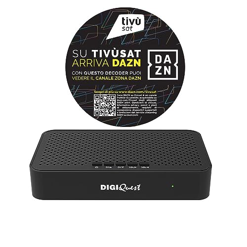 Descodificador TIVUSAT Q10 (Receita: 2020) DIGIQUEST - Áudio - descodificador, tivusat, q10