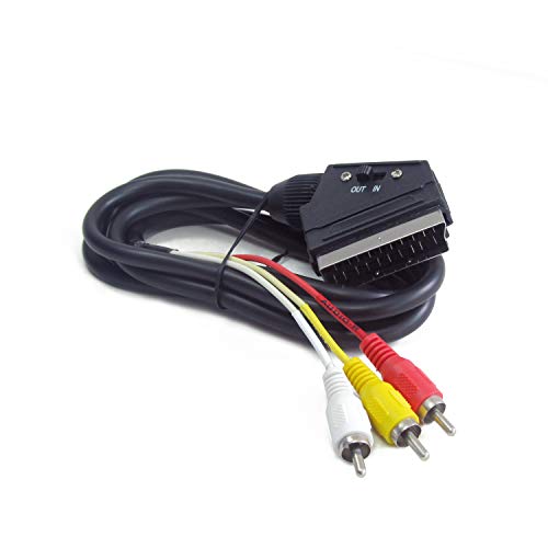 Cabo de Vídeo VALUELINE (SCART - RCA - 2 m - Preto) Valueline - Cabos de áudio e vídeo - scart, RCA, 2m, preto
