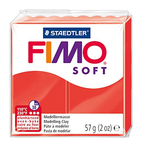 Plasticina STAEDTLER FIMO (Laranja - 58 g) Staedtler - Materiais de arte e artesanato - laranja, 58 g, suave, brinquedo