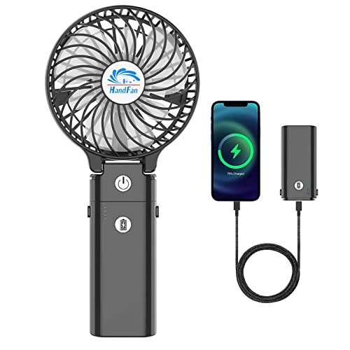 Ventoinha de Pared HandFan Mini | Preto (Climatização e ventilação) HandFan - Ventoinhas e névoa com alimentação - handfan, mini, preto, climatização