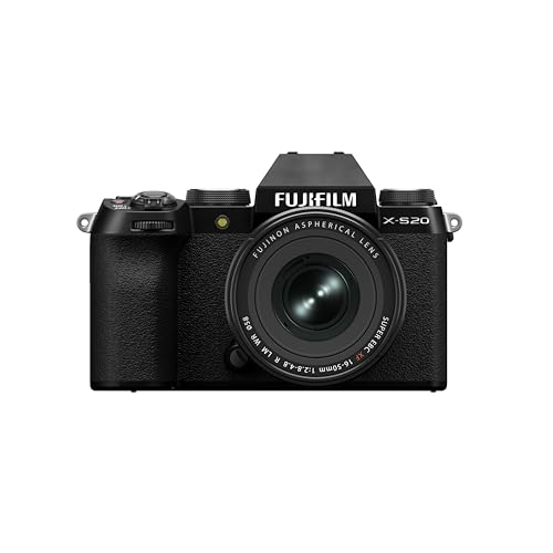 Kit Fujifilm X-S20 + XF 16-50 mm F3.5-5.6 R OIS (Preto - 24 MP - Sensor: APS-C - ISO: 100 a 51200) Fujifilm - Câmeras digitais - 24 MP, APS-C, estabilização de imagem, visor ótico electrónico