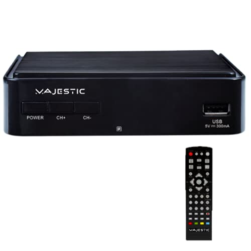 Majestic DEC 665 descodificador e gravação digital Preto Majestic - Áudio - digital, usb, hdmi, RCA