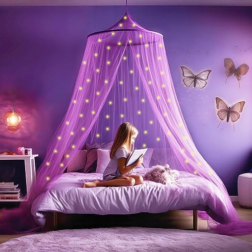 Toldo Estrelas para Cama Infantil com 67 Estrelas UB-STORE - Redes mosquiteiras e telas anti-insetos - toldo, estrelas, cama infantil